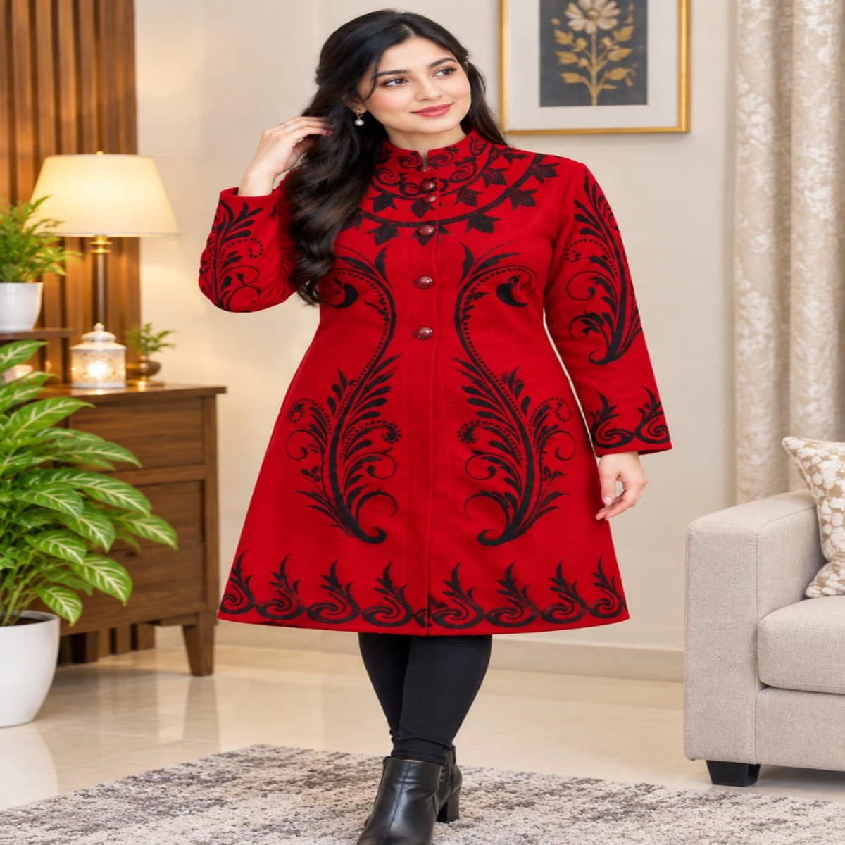 কাশ্মীরি পামপাড়া কোট (লাল-302)
